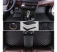 MXBCHBOK Coche Alfombrillas Delanteras, para BMW 5 Series 520 525 528 530 2004-2019 Todo Tipo Clima Protección Impermeable Alfombras Coche,A Black