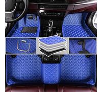 MXBCHBOK Coche Alfombrillas Delanteras, para BMW 5 Series 520 525 528 530 2004-2019 Todo Tipo Clima Protección Impermeable Alfombras Coche,B Blue