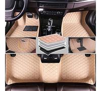 MXBCHBOK Coche Alfombrillas Delanteras, para BMW 5 Series 520 525 528 530 2004-2019 Todo Tipo Clima Protección Impermeable Alfombras Coche,F Beige