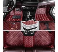 MXBCHBOK Coche Alfombrillas Delanteras, para BMW 5 Series 520 525 528 530 2004-2019 Todo Tipo Clima Protección Impermeable Alfombras Coche,J Wine Red