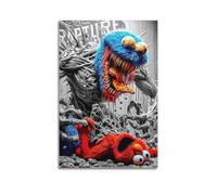 MXBFYEEB Póster decorativo de Barrio Sésamo, lienzo decorativo para pared e imagen artística moderna para decoración de dormitorio familiar, 20 x 30 cm