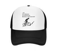 MXCBFIJG Gorra de béisbol de Bicicleta de montaña Punk Personalizada para Mujeres y Hombres Ajustable MTB Bicicleta Ciclista Biker Trucker Sombrero Performance Snapback Dad Hat