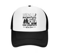 MXCBFIJG Gorra de béisbol Happy Camper de Adventure Camping Personalizada para Mujer y Hombre Gorra de Camionero Transpirable Gorra de Calle Snapback