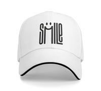 MXCBFIJG Gorra de béisbol Impresa con Letras de Arte de Sonrisa Be Smiling Deporte al Aire Libre Gorra de Camionero Hombres Adultos Ajustados Retro Diseño Gorras de béisbol
