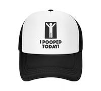 MXCBFIJG Gorra de béisbol Personalizada Classic I Pooped Today para Mujeres y Hombres Gorra de Camionero Ajustable Gorras Deportivas Snapback