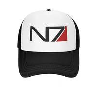 MXCBFIJG Gorra de béisbol Personalizada Mass Effect N7 para Hombres y Mujeres Gorra de Camionero Ajustable Gorras Snapback al Aire Libre