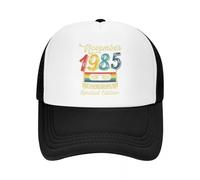 MXCBFIJG Gorra de béisbol Personalizada Retro de noviembre de 1985 con Cassette de Regalo de cumpleaños para Hombres y Mujeres Gorra de Camionero Ajustable GorrasSnapback Performan CE