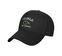 MXCBFIJG Gorra de béisbol Tokyo Tsukiji Fish Market Running Hippie a Prueba de Sol Gorra de Camionero para Mujer Hombre Gorra Snapback con Estampado clásico