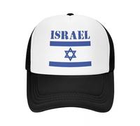 MXCBFIJG Gorra de Camionero con Bandera de Israel Personalizada para Hombres y Mujeres Gorra de béisbol Ajustable para Adultos Spring Dad Hat