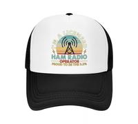 MXCBFIJG Gorra de Camionero de Operador de Radio Retro con Licencia Personalizada para Mujeres y Hombres Gorra de béisbol Unisex Ajustable Spring Dad Hat