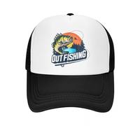 MXCBFIJG Gorra de Camionero de Pesca Personalizada para Hombres y Mujeres Ajustable para Adultos Gorra de béisbol FishFishe rman Spring Dad Hat