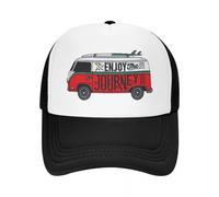 MXCBFIJG Gorra de Camionero Personalizada Enjoy The Journey para Hombres y Mujeres Ajustable para Adultos Adventure CAM+++ Gorra de béisbol de Coche de Viaje Spring Dad Hat