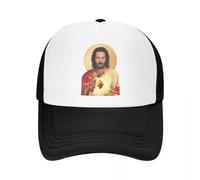 MXCBFIJG Gorra de Camionero Personalizada Saint Keanu Reeves para Mujeres y Hombres Ajustable Unisex con Meme de Jesús Gorra de béisbol John Wick para Exteriores Papá Gorra