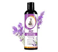 MXCZBSM Champú para Perros y Gatos con Lavanda 237ml - Calmante para Pieles Sensibles - Alivia el Picor, Nutre e Hidrata el Pelaje - Fórmula Natural con pH Equilibrado