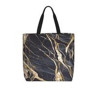 MXDLKSWPOH Bolsa de mano reutilizable para comestibles, diseño de pulpo, de gran capacidad, informal, para llevar al hombro, mármol, Talla única