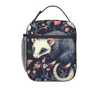 MXDLKSWPOH Lonchera térmica para mujeres y hombres, lonchera con patrón de zarigüeya, lonchera para picnic y viajes