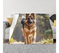 MXDLKSWPOH Manta para sofá, manta de microforro polar ultrasuave, manta de perro pastor alemán, manta cálida y acogedora, manta gruesa de franela ligera para decoración del hogar, 60 x 50 pulgadas