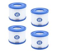 Mxdzshy 4 Piezas Cartucho de Filtro Piscina Tipo Vi Bestway | Filtro de Repuesto para Spa Tipo VI Cartuchos de filtro 58383 Compatible con Miami Vegas Monaco Palm Springs