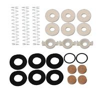 Mxfans Bb Trompeta Cornet Piston Valve Repair Kits w/Guía de válvula 12 Felt Washer
