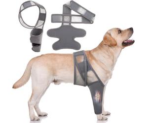 MXICNC Rodillera para perro, transpirable, para dejar de lamer, coderas ajustables para perros, pierna delantera y trasera, protector de codo de perro para lesiones de codo de recuperación