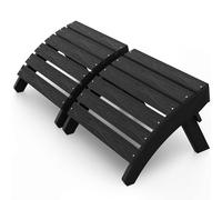 MXIMU Otomana plegable Adirondack, reposapiés Adirondack de plástico, otomana prémium para todo tipo de clima para sillas Adirondack, amplio uso en patio, jardín, césped, porche, junto a la piscina (2