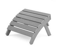MXIMU Otomana plegable Adirondack, reposapiés de plástico Adirondack, otomana premium para todo tipo de clima para sillas Adirondack, amplio uso en patio, jardín, césped, porche, junto a la piscina