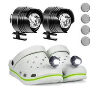 MXJFYY 2 PCS Luz de Zapato de Cocodrilo, Impermeables Faros Croc, Luces LED Para Zapatos Con 3 Modos de Luz, Accesorios de Decoración Para Caminar, Cumpleaños Para Adultos y Niños Regalos