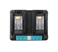 MXJFYY DC18RD 4A Cargador de batería rápido de Doble Puerto Compatible con Makita 14.4V-18V BL1830 BL1840 BL1850 BL1860 BL1815 BL1845, reemplazo para DC18RD DC18RC DC18SF DC18RA DC18RF