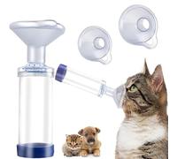 MXJFYY Espaciador de Inhalador para Gatos o Perros, Espaciador Inhalador Mano, Genérico de Mascotas con Máscaras de 2 Tamaños, la Respiración y la Administración para el Hogar o al Aire Libre