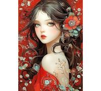 MXJSUA 5D Chica Hermosa Diamond Painting, Diamond Painting Kit Completo, Manualidades Adultos DIY Cristal Pintura De Diamante Para, Painting Para Decoración De Pared Del Hogar 30x40cm