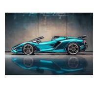 MXJSUA DIY 5D Diamond Painting, Coche Deportivo Genial Diamond Painting Kit Completo, Manualidades Adultos Diamond Painting Para Decoración De Pared Del Hogar 30x40cm