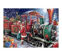 MXJSUA Kit de Pintura con Brillantes,5D Diamond Painting,Pinturas Diamante,DIY Pintura al oleo por numeros,Cuadros Punto de Cruz Kit Lienzo con Motivo navideño para decoración de Pared 30x40cm