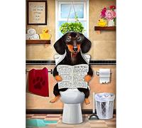 MXJSUA Kits de Pintura de Diamantes 5D Perros, Kits de Pintura Diamante 5D Completo Perros, Pintura de Diamantes 5D Animales, DIY 5D Diamond Painting Kit Completo Perro negro 30x40cm