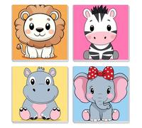 MXJSUA Paquete De 4 Kits De Pintura Patrón De Animales
