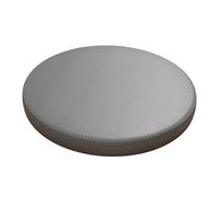 MXLDZHLW Cojines, Cojines de Silla Real Aire Libre, Almohadilla de Asiento Antideslizante de Cuero Impermeable, Espuma de Memoria Suave Extraíble para Cocina de Jardín Comedor/Gris Claro/40 cm
