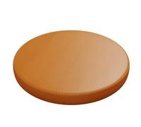 MXLDZHLW Cojines, Cojines de Silla Real Aire Libre, Almohadilla de Asiento Antideslizante de Cuero Impermeable, Espuma de Memoria Suave Extraíble para Cocina de Jardín Comedor/Amarillo/40 cm