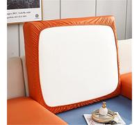 MXLDZHLW Cojines, Cojines Del Asiento Del Sofá de Cuero Cubiertas Protector Del Cojinete Del Asiento Del Pu Protector de Muebles Impermeables Sofá Del Asiento Del Sofá con Fondo Elástico/Naranja/Gran