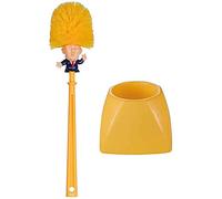 MXLDZHLW Portarrollos, Cepillo Y Soporte para el Inodoro con el Divertido Donald Trump, Estropajo Creativo para el Baño, Haz Que Tu Inodoro Vuelva a Ser Genial, Regalos Novedosos Del Presidente, Utens