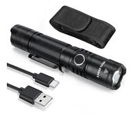 MXLEGNT linterna táctica LED - linterna recargable 2000 lúmenes Super luminosa antorcha táctica 5 modos de iluminación IPX7 impermeable Pro linterna militar con batería 4800mAh 21700