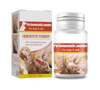 Mxming Polvo hemostático médico para la curación de heridas en perros, gatos, heridas y cuidado de la piel, 50 g, para la hemostasia, polvo de reparación de heridas, gatos y pájaros