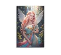 MXNGVU Hermoso póster decorativo de princesa, lienzo para pared e impresión artística moderna para decoración de dormitorio familiar, 20 x 30 cm