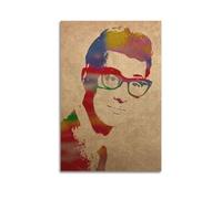 MXNGVU Póster decorativo de Buddy Holly 7 sobre lienzo para pared e impresión artística moderna para decoración de dormitorio familiar, 20 x 30 pulgadas (50 x 75 cm)