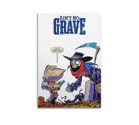 MXNGVU Póster decorativo de portada de cómic "Ain't No Grave" para pared e impresión artística moderna para dormitorio familiar, 20 x 30 cm