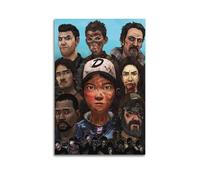 MXNGVU Póster decorativo de videojuego Walking Dead, lienzo decorativo para pared e impresión artística moderna para decoración de dormitorio familiar, 40 x 60 cm