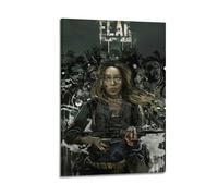 MXNGVU Póster decorativo de videojuego Walking Dead, lienzo para pared e impresión artística moderna para decoración de dormitorio familiar, 50 x 75 cm