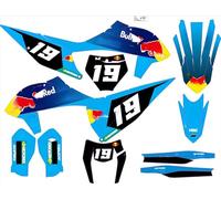 MXP Graphics 3M - Kit de adhesivos para ktm 125 150 250 300 350 450 500 525 SX SXF 2019 2020 y EXC XC XCF 2020 2021