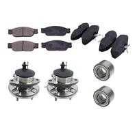 MXPKGSKP Piezas de automóvil 1 Juego de 6 Piezas de Freno Trasero Delantero P Ad rodamiento de Cubo de Rueda Compatible con Jaguar XJ S-Type XR858178 C2C40194 XR848149 XR81723