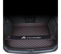 MXQCLSA Coche Cuero Alfombrillas Maletero, para Citroen C4X Tronco Bandeja Protectora Funda Maletero Alfombra Antideslizante Accesorios,C
