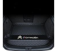 MXQCLSA Coche Cuero Alfombrillas Maletero, para Citroen C4X Tronco Bandeja Protectora Funda Maletero Alfombra Antideslizante Accesorios,E