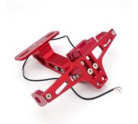 MXQCLSA Moto Portamatrículas, para Suzuki GSXS 750 GSXS750 GSX S 750 GSX S750 Marco Matricula Moto Ajustable con Luz de Matrícula para matrícula de Motocicleta,D